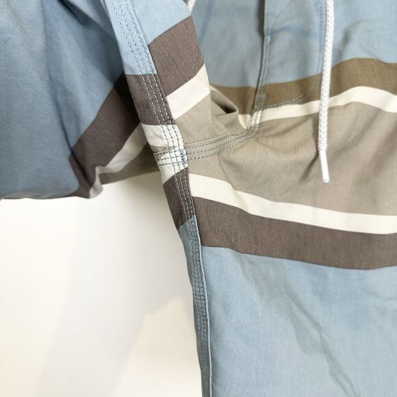 Vissla Board Shorts Mens 29 Blue Stripe Surf Swim Beach Pool  8" Inseam Pockets - Picture 4 of 15